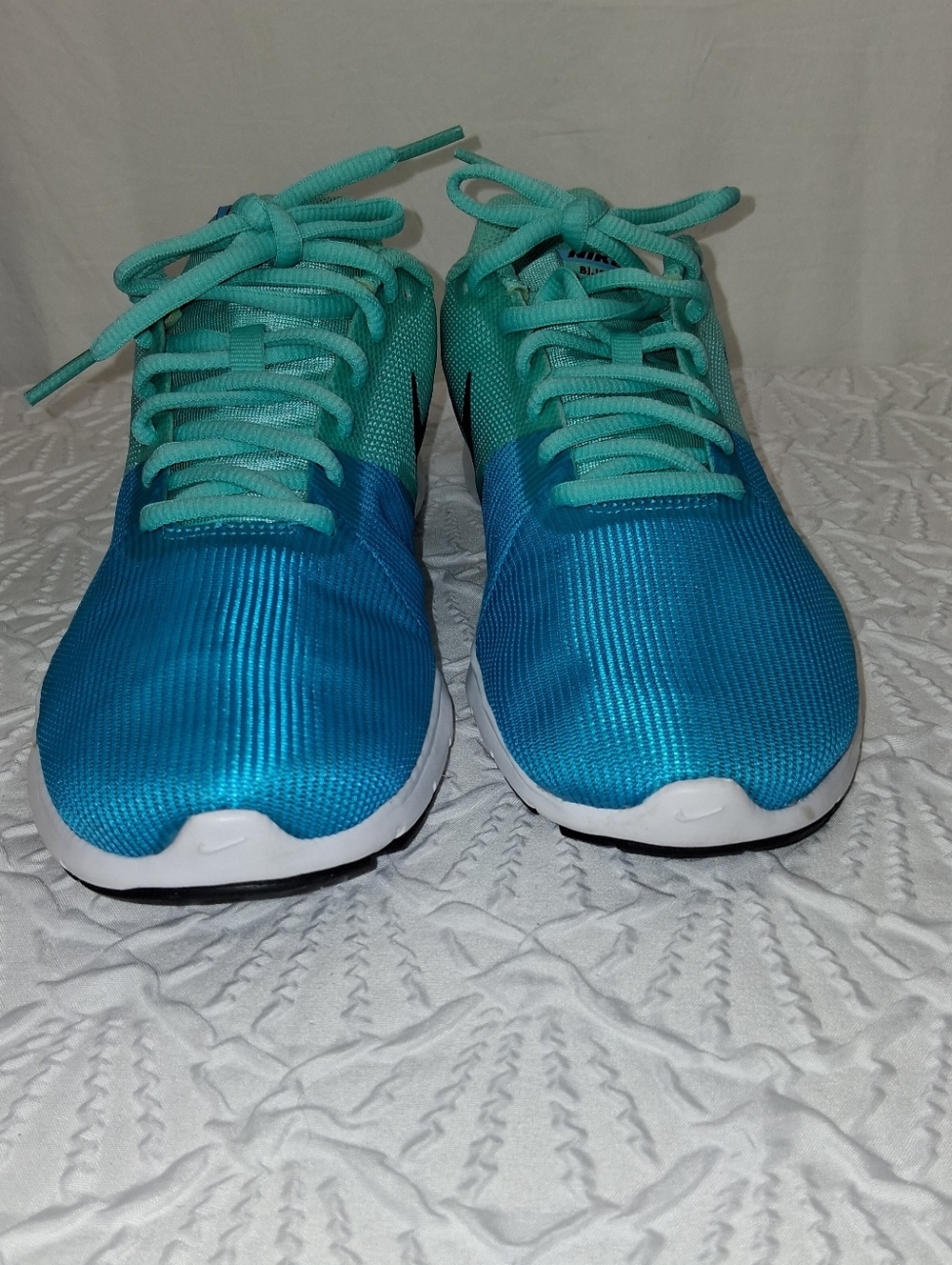 Nike Bl Joux  Teal and Aqua Runner Sneakers Size 6 - Picture 7 of 15
